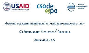 «Ինչպես հայթայթել ռեսուրսներ և կազմել մրցունակ ծրագրեր».  ՀԿ Կառավարման 5-րդ դպրոց՝ Գորիսում