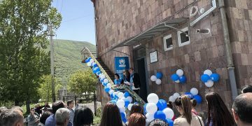 Armenia - Syunik- Opening of UN Office in Goris, (Hayk Harutyunyan, Irina Yolyan), Goris, 29May2022